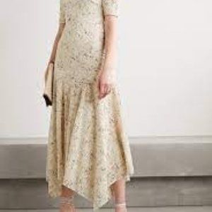 NWT Veronica Beard Balsam Floral-print Broderie Anglaise Dress.